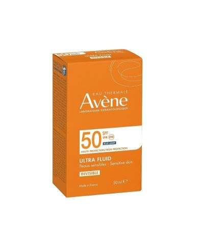 AVENE ULTRA FLUID INVISIBLE SPF 50 BLUE LIGHT 50 ML PEAU SENSIBLE