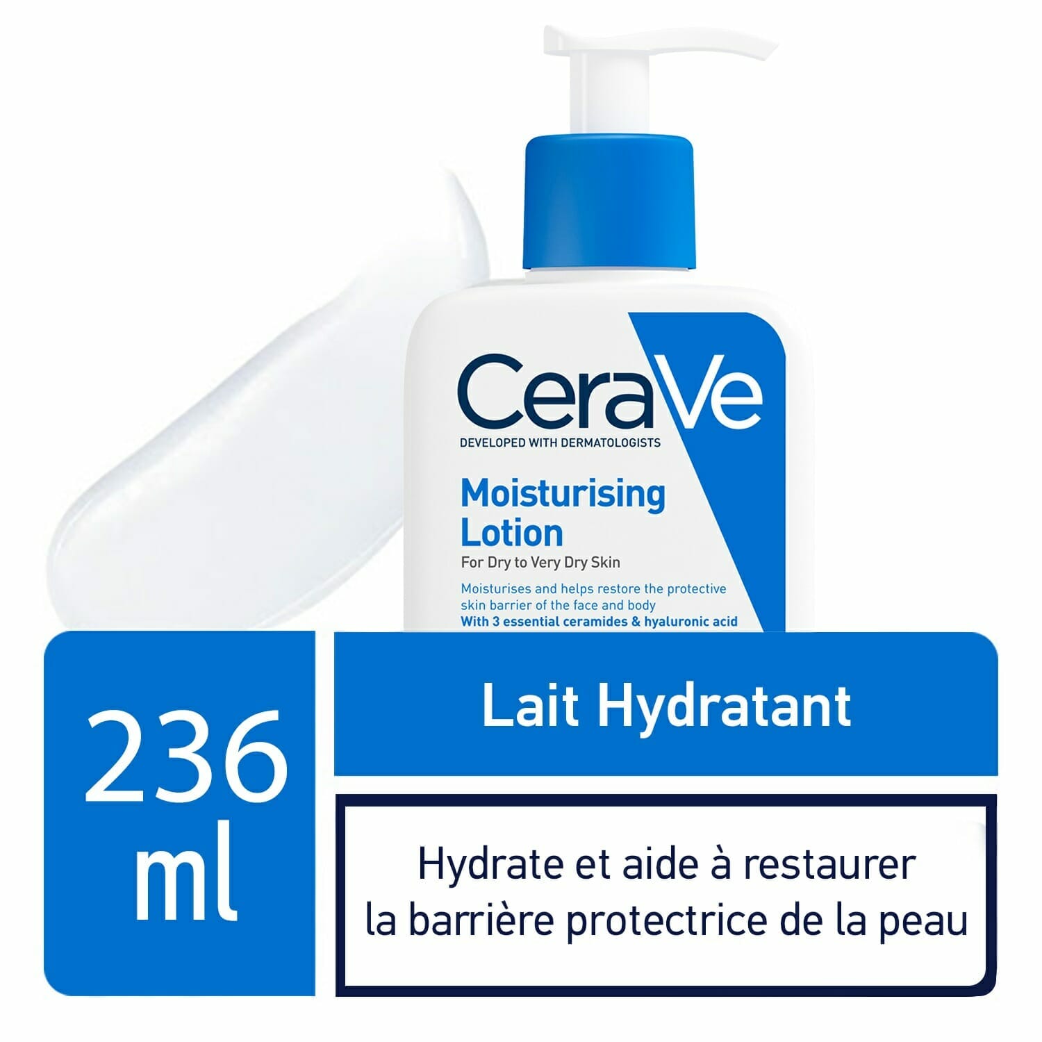 CERAVE LAIT HYDRATANT PEAUX SECHES A TRES SECHES 236ML