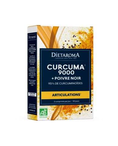 DIETAROMA CURCUMA ET POIVRE NOIR BIO 60 COMPRIMES